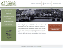 Tablet Screenshot of abroms.com